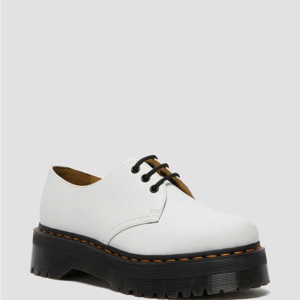 Dr. Martens 1461 Quad Smooth Leather Platform Oxford - Picture 6 of 6
